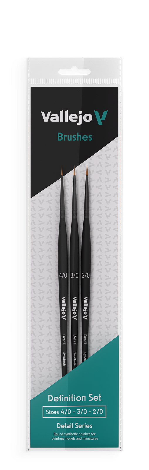 Set of black  brushes on a white background