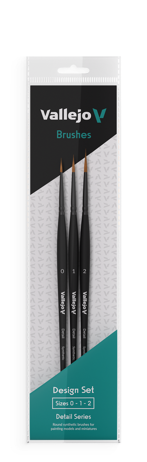 Set of black  brushes on a white background