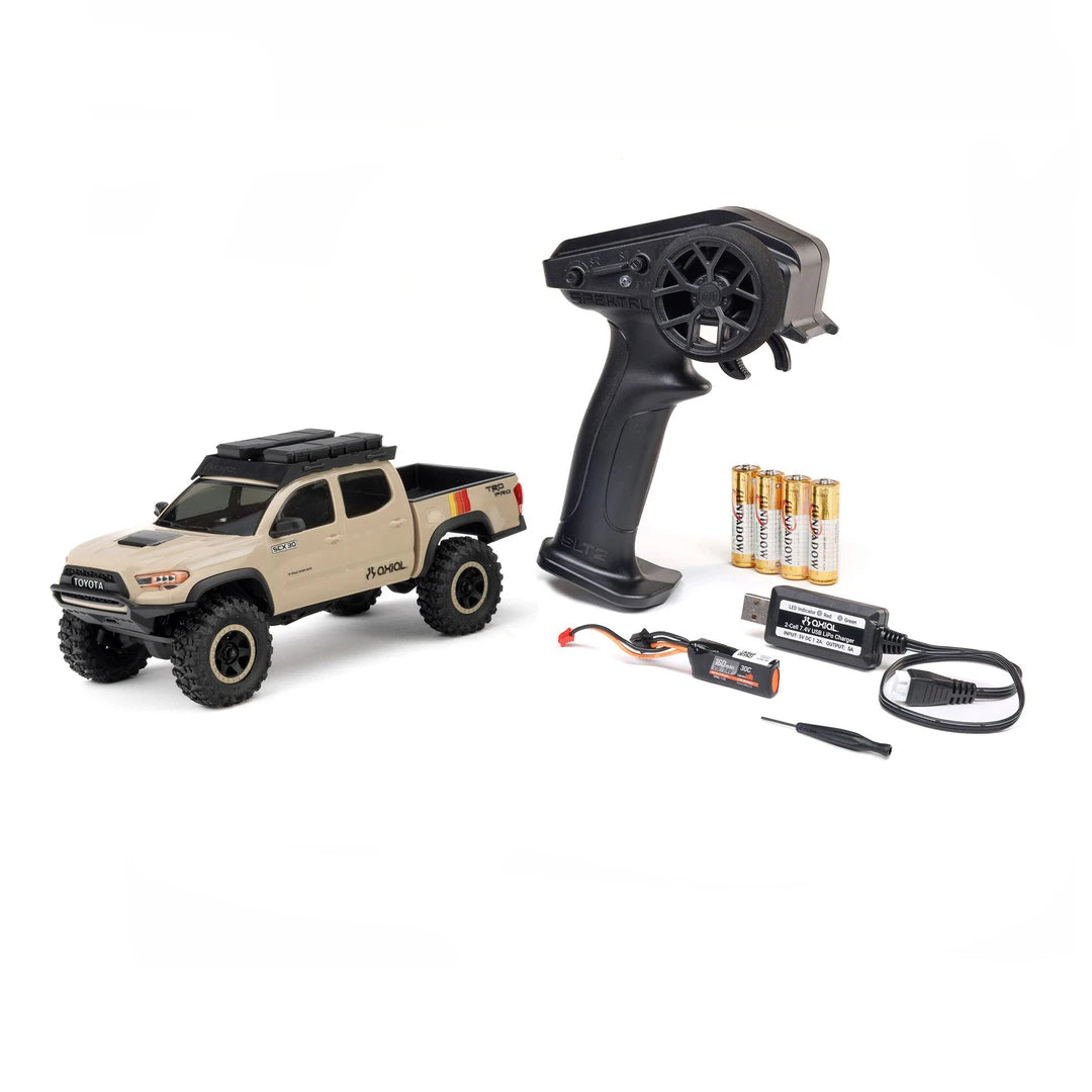 Axial SCX30 Toyota Tacoma TRD Pro Tan 1/30 RTR Crawler - Pre-Order