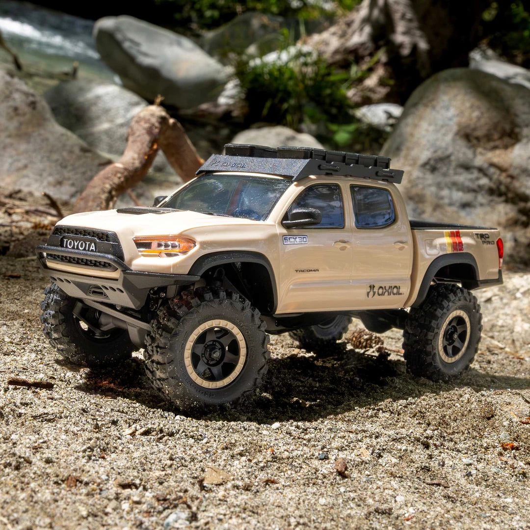 Axial SCX30 Toyota Tacoma TRD Pro Tan 1/30 RTR Crawler - Pre-Order