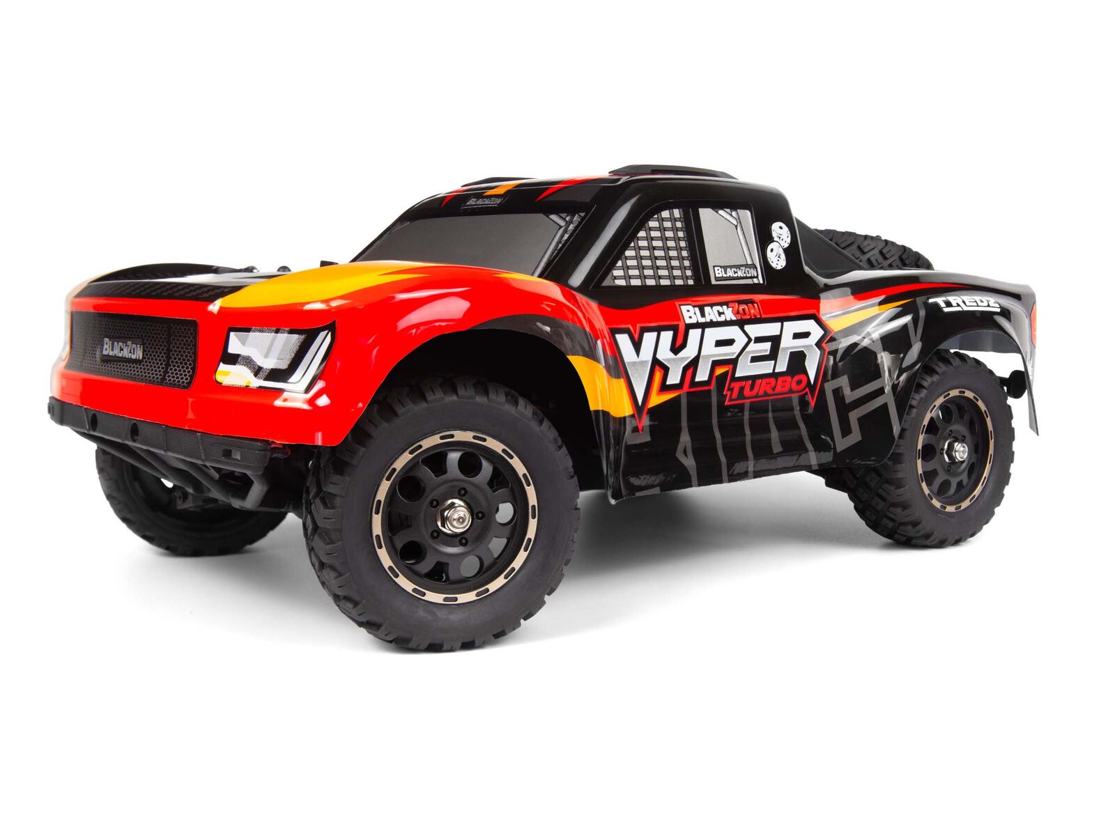 Blackzon Vyper SC Turbo 1/16 4WD 2S Brushless Truck - Red/Orange