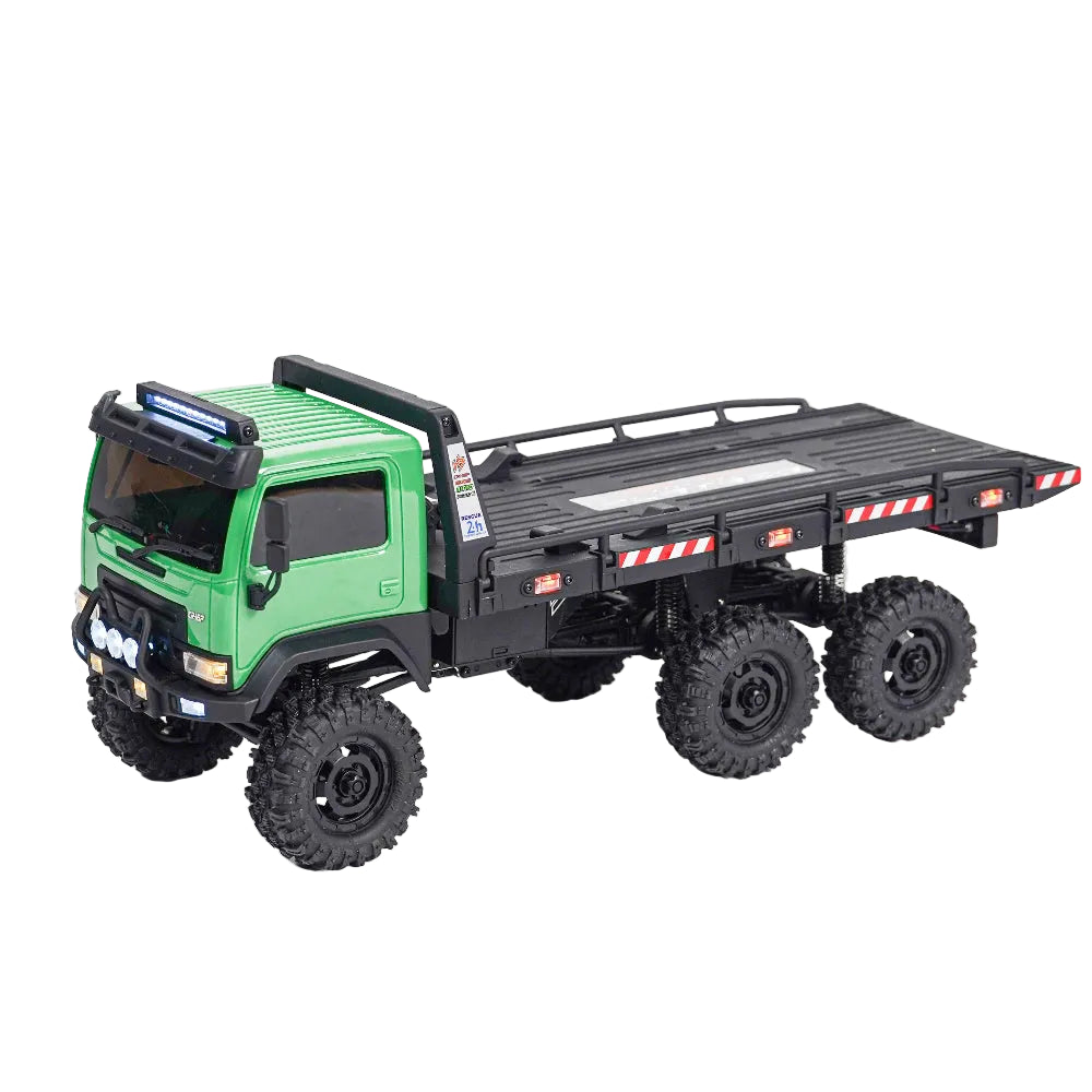 Green Hobby Plus Arktos_V1.5 with a flatbed on a white background
