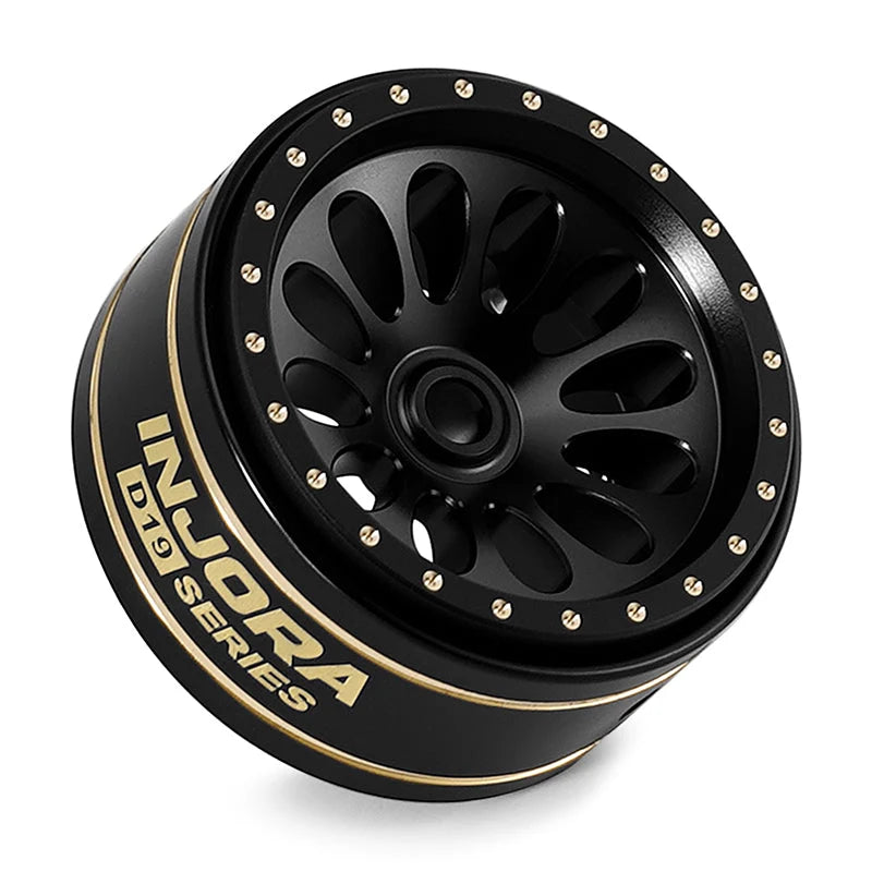 INJORA D19 Ripple 0.7" Brass Beadlock Wheels SCX30 (4)