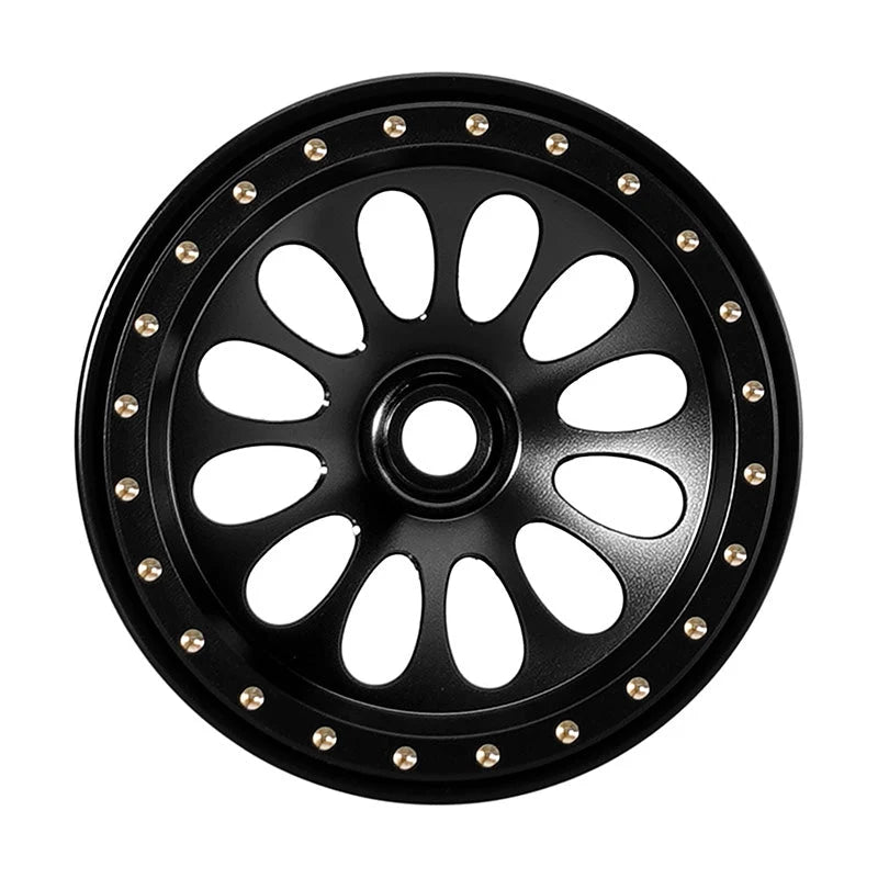 INJORA D19 Ripple 0.7" Brass Beadlock Wheels SCX30 (4)