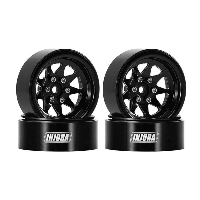 INJORA 1.3" Stamped Steel -4.05mm Offset Wheels for Micro Crawlers (W1312)