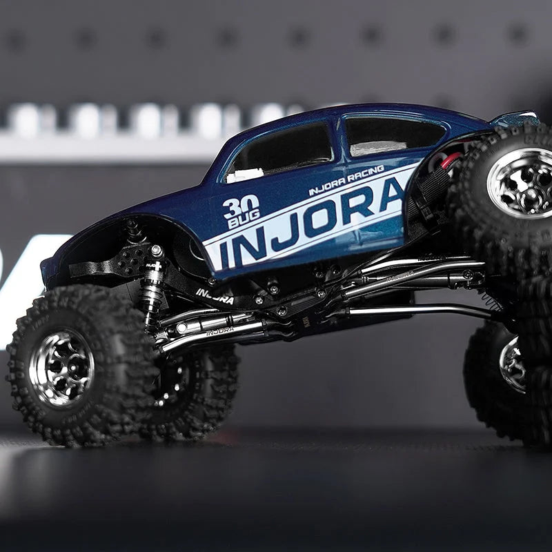 INJORA Stainless Steel High Clearance Links Set for 1/30 SCX30, 99mm Wheelbase