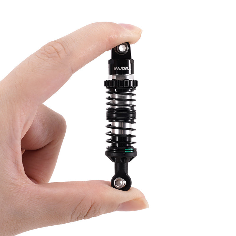 INJORA DRX Dual-Rate Spring Oil Shocks for 1/10 RC Crawlers, 80mm / 90mm / 100mm / 110mm / 120mm