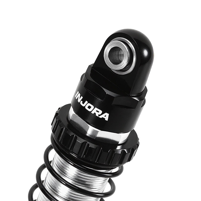 INJORA DRX Dual-Rate Spring Oil Shocks for 1/10 RC Crawlers, 80mm / 90mm / 100mm / 110mm / 120mm