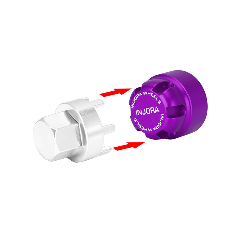 INJORA M2.5 Wheel Lock Nuts with Aluminum Cap for 1/18 TRX4M Ascent-18