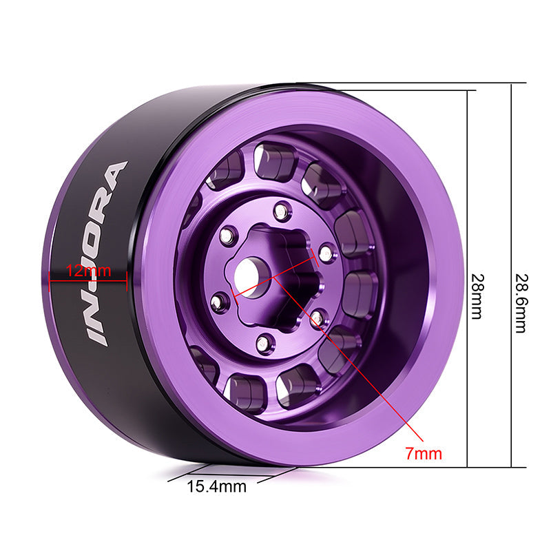 INJORA 1.0" Aluminum Wheels for Micro Crawlers (W1056)
