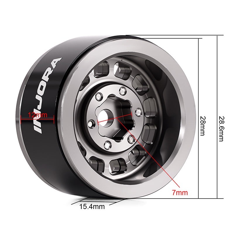 INJORA 1.0" Aluminum Wheels for Micro Crawlers (W1056)
