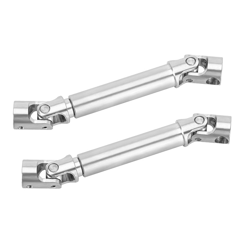 INJORA Stainless Steel Drive Shafts with D Shaped Hole for 1/18 FMS FCX18 LC80