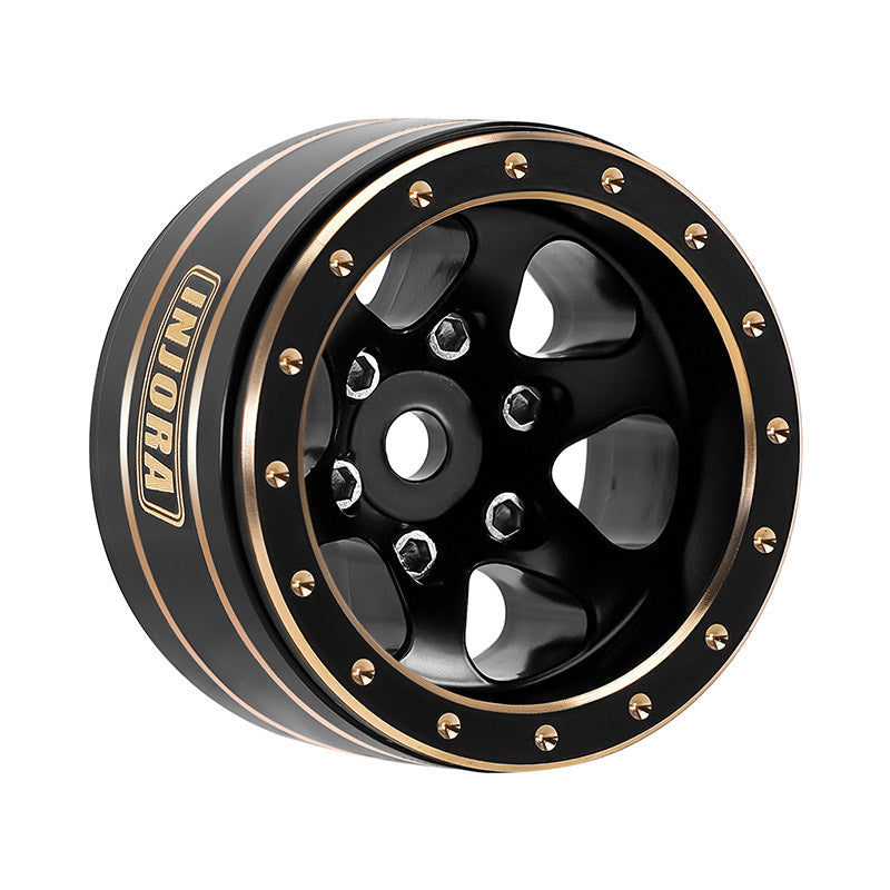 INJORA 1.0" Brass -4.7mm Offset Wheels for Micro Crawlers (W1012)