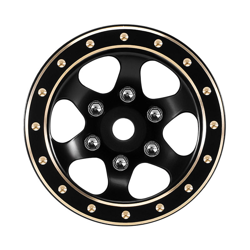 INJORA 1.0" Brass -4.7mm Offset Wheels for Micro Crawlers (W1012)