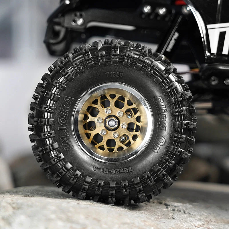 INJORA ModuWheel 1.3" Beadlock Wheel & 70mm Tyre Set (4)