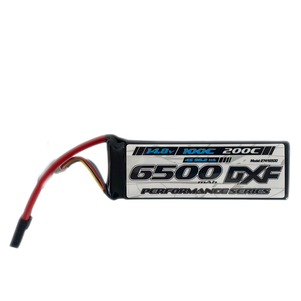 DXF Power 14.8v 4S, 6500MAH, 100C Soft Case with connector to suit Traxxas - [Sunshine-Coast] - DXF Power - [RC-Car] - [Scale-Model]