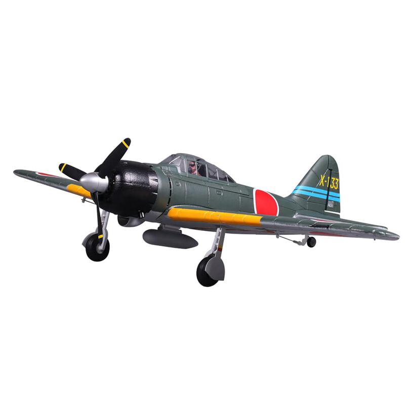 FMS Hobbies Zero A6M 800mm Green (V2) PNP RC Plane