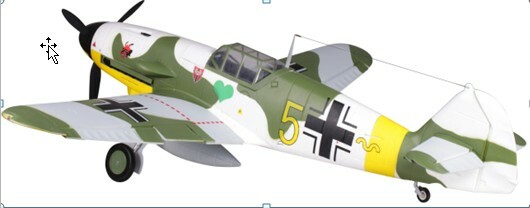 BF-109-F 1400mm Camouflage PNP