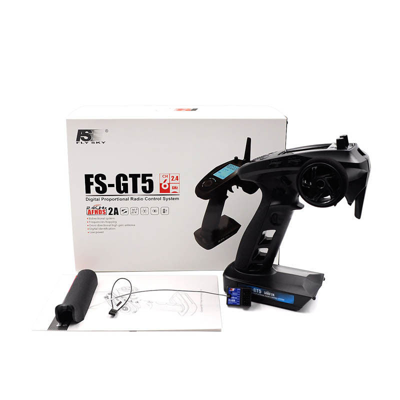Flysky FS-GT5 2.4G 6-Channel Transmitter w/ FS-BS6 Receiver Built-in Gyro