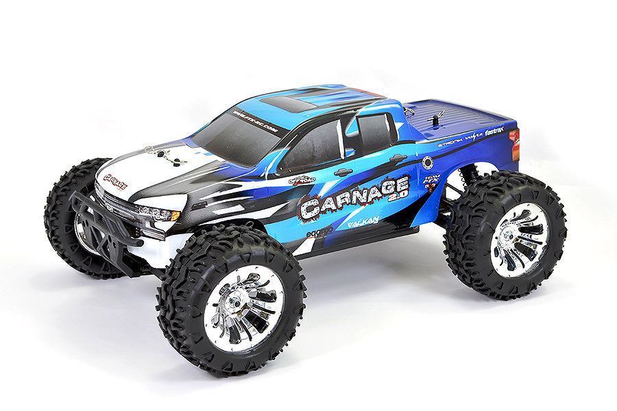 Carnage Blue Brushed Truck w/batt & charger - [Sunshine-Coast] - FTX - [RC-Car] - [Scale-Model]