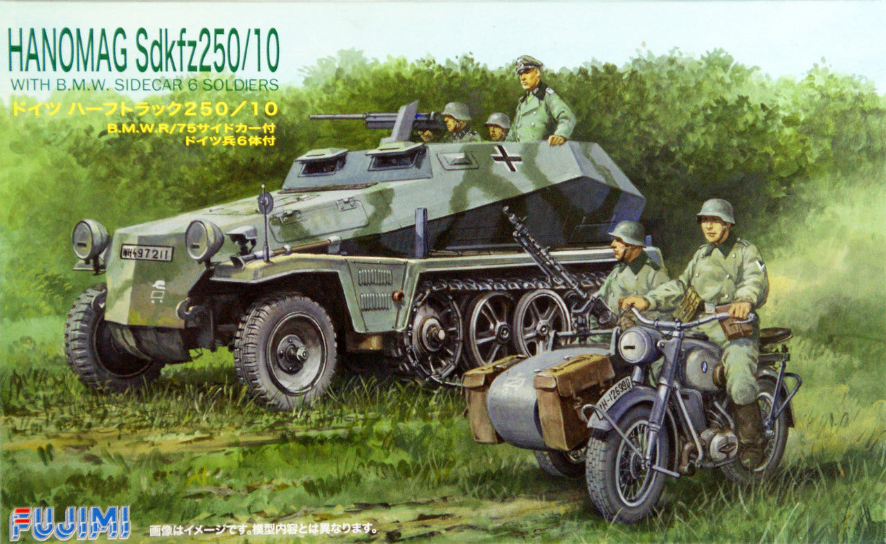 Fujimi 1/76 Hanomag Sdkfz250/10 (SWA-17) Plastic Model Kit [76217]