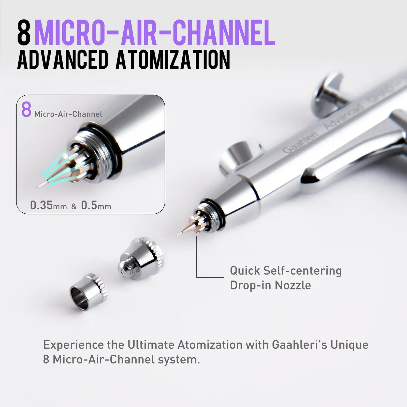 Gaahleri 40133 GHAD-39 Advanced Series Airbrush