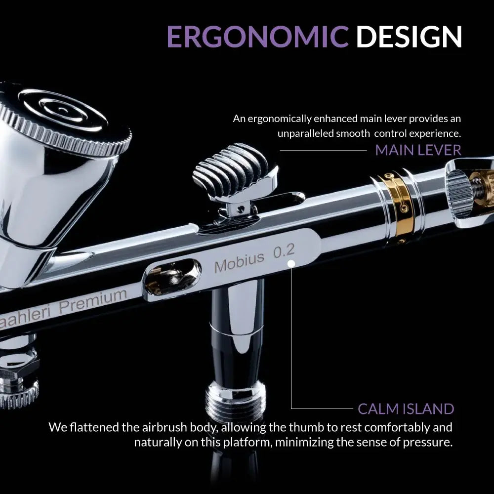 Gaahleri GHPM-Mobius Premium Series Airbrush 0.2mm