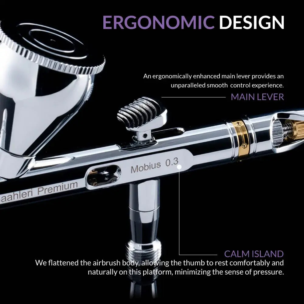 Gaahleri GHPM-Mobius Premium Dual-Action Airbrush 0.3mm