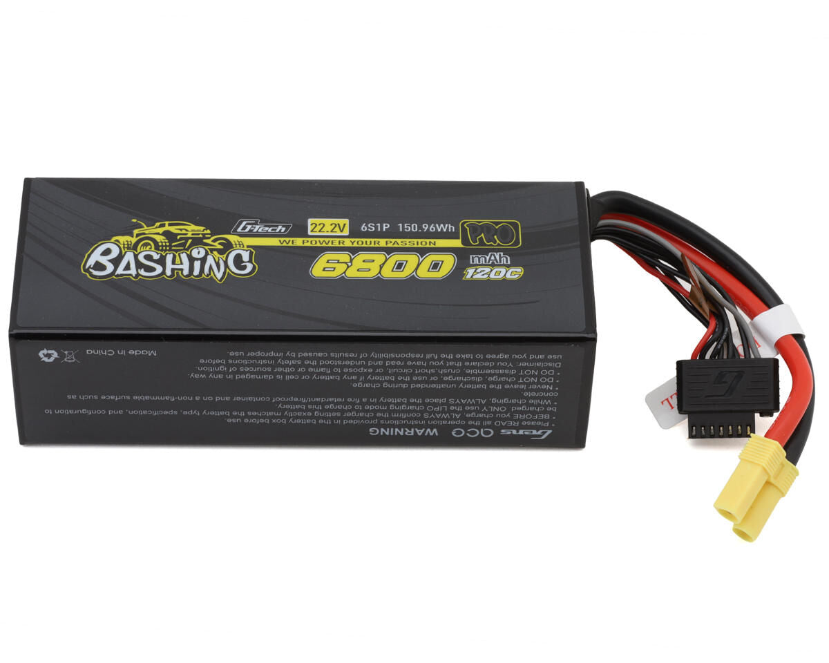 Gens Ace G-Tech 6S 6800mAh 120C 22.2V Soft Pack LiPo Battery – EC5