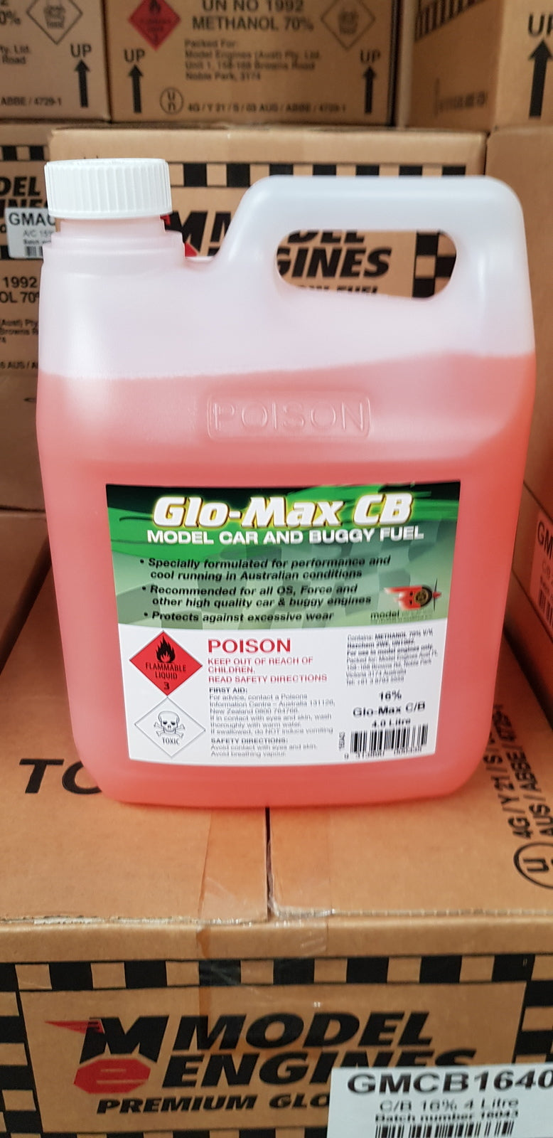 (DG) GLO-MAX CB FUEL 20% NITRO 4LT - (we cannot ship this product)