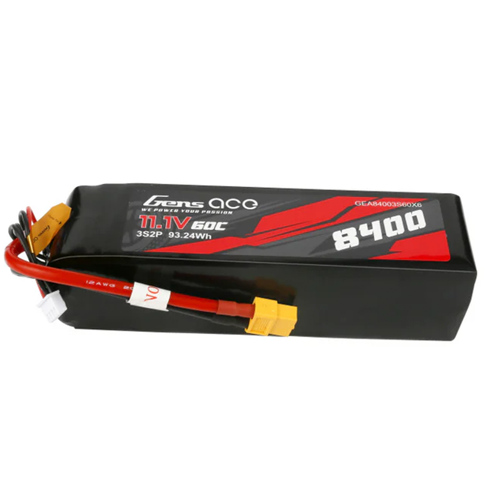 Gens Ace 3S 8400mAh 11.1V 60C Soft Case LiPo Battery (XT60) - [Sunshine-Coast] - Gens Ace - [RC-Car] - [Scale-Model]