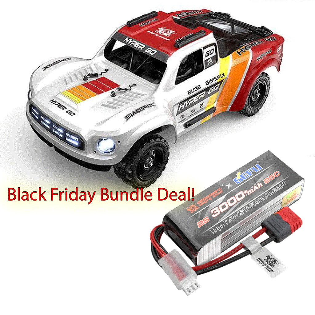 MJX 1/14 Hyper Go 4WD High-speed Off-road Brushless RC Short Course - Black Friday Bundle Deal Available!