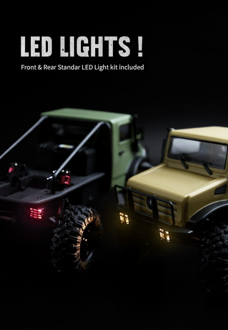 Hobby Plus 1/18 Brushless CR-18P 2024 T-Hunter Matte Green RC Crawler