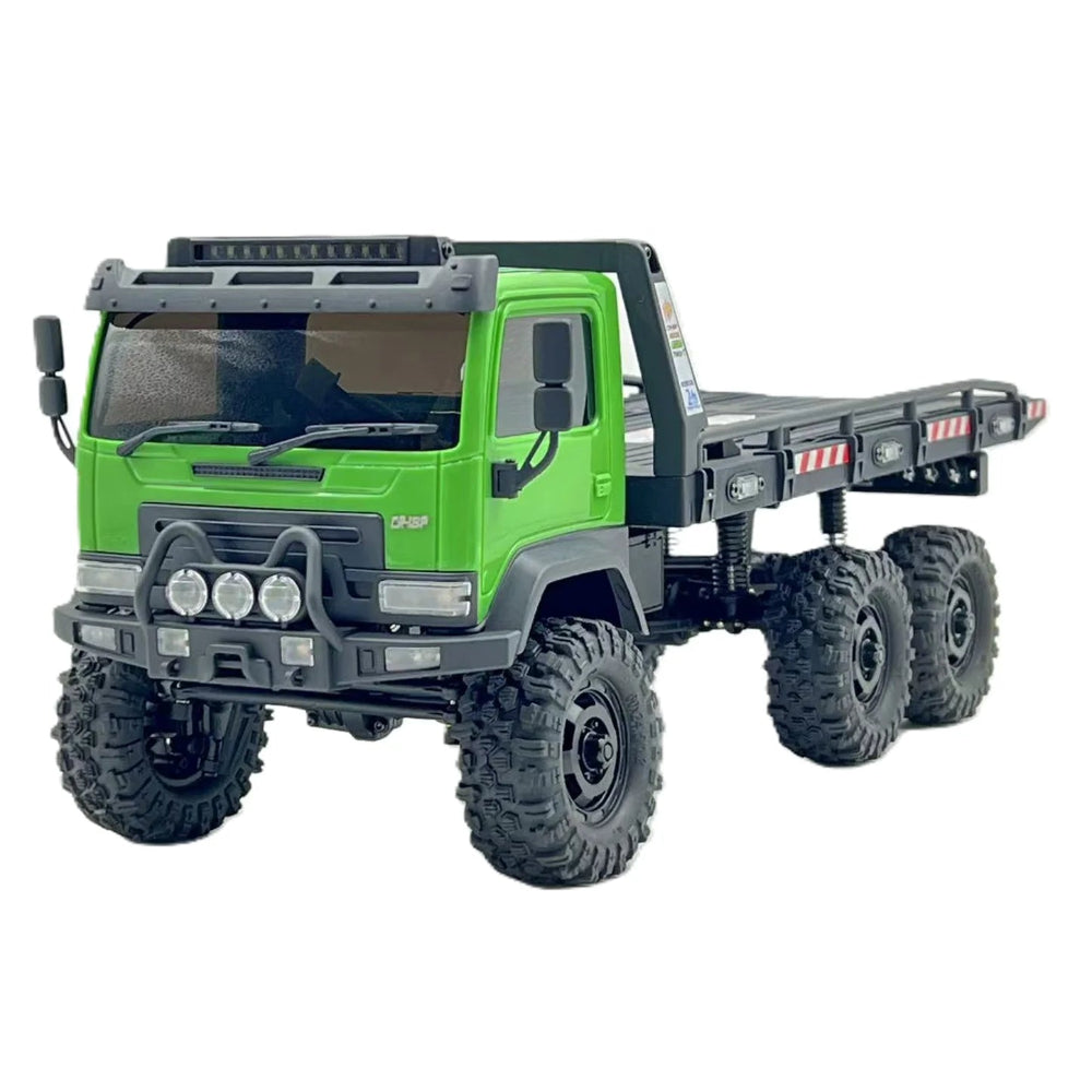 Green Hobby Plus Arktos_V1.5 with large wheels on a white background