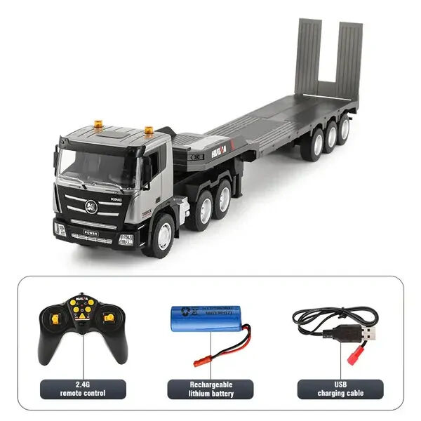 Huina HN1318 1/18 RC Truck & Platform Trailer