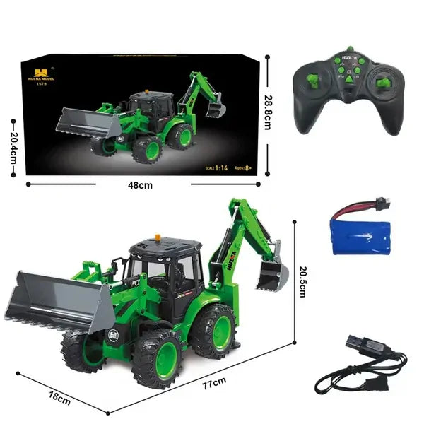 Huina 1579 1:14 Scale RC Backhoe Excavator (HN1579)