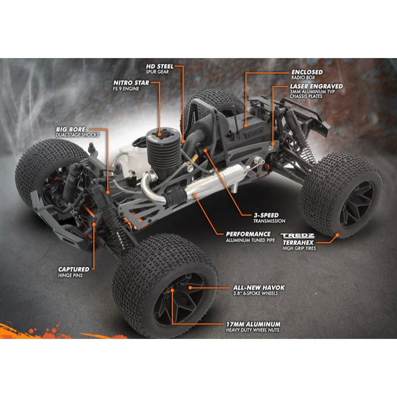 HPI 1/8 Savage XL 5.9 GTXL-6 4WD Nitro Monster Truck Item No.: HPI-160102 - [Sunshine-Coast] - HPI - [RC-Car] - [Scale-Model]