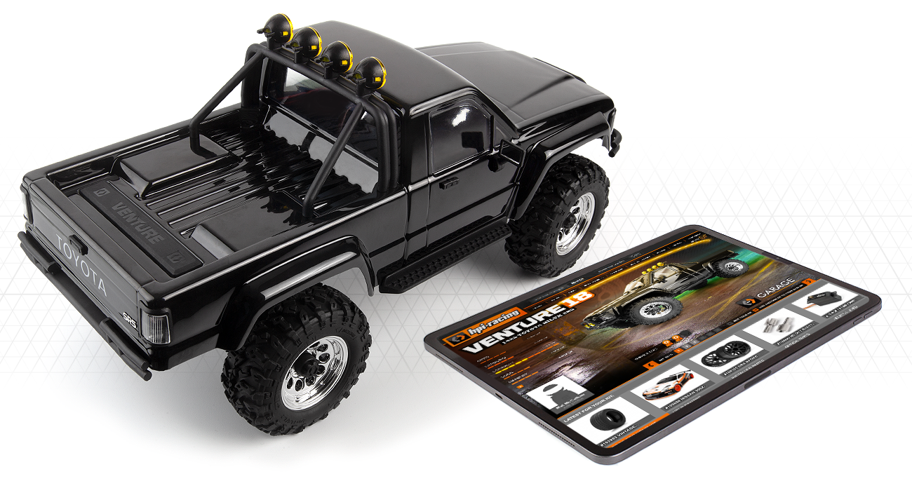 HPI Venture18 1985 Toyota Hilux SR5 - Black Item No.: HPI-160800 (Brushed)