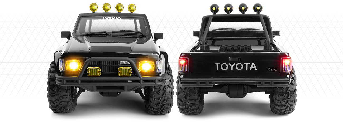 HPI Venture18 1985 Toyota Hilux SR5 - Black Item No.: HPI-160800 (Brushed)