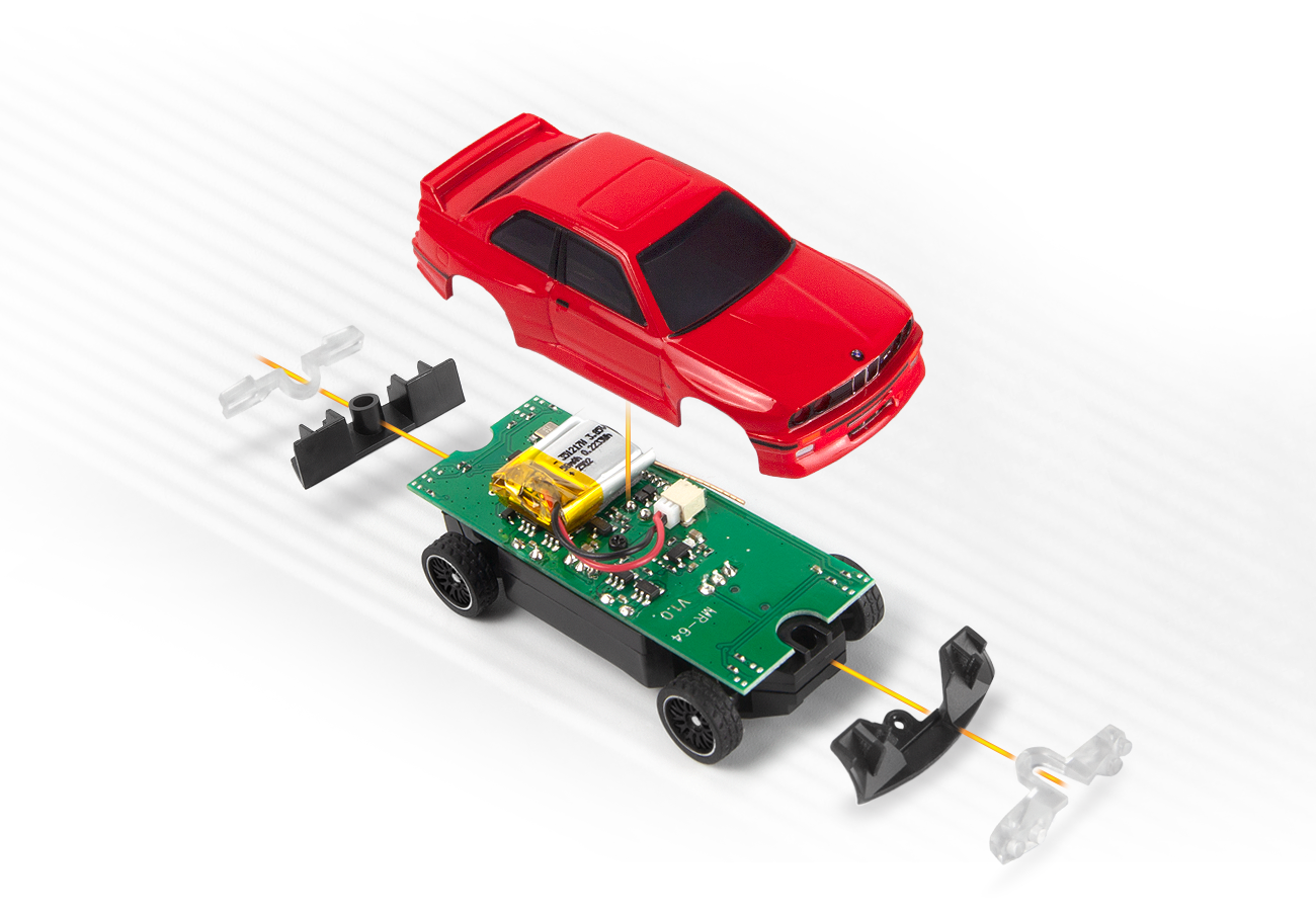 HPI nano-TTR 1989 BMW M3 E30 Ravaglia - Red