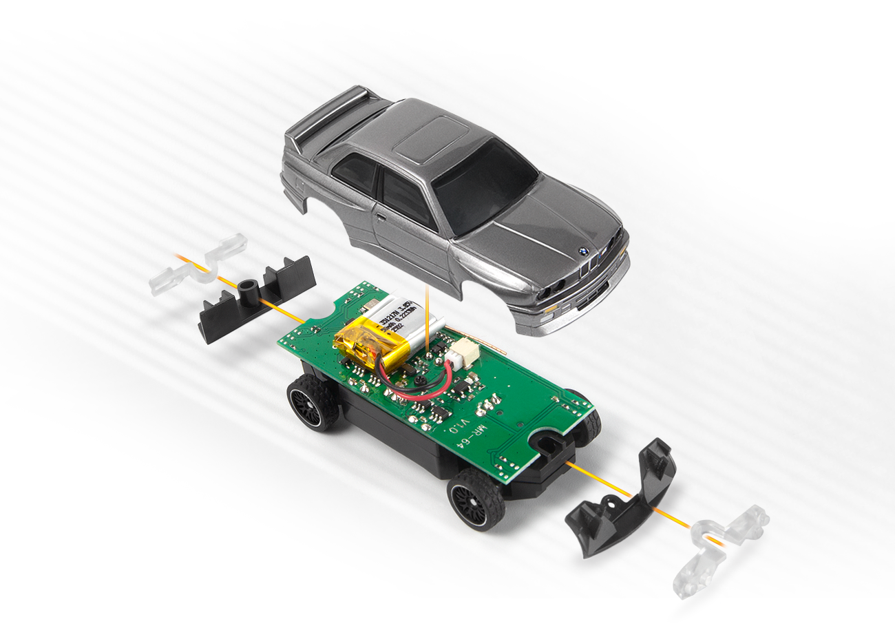 HPI nano-TTR 1989 BMW M3 E30 Ravaglia - Dark Silver Item No.: HPI-160991