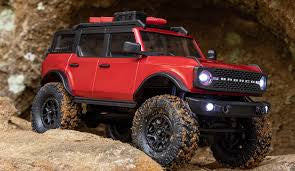 1/24 SCX24 2021 FORD BRONCO 4WD TRUCK BRUSHED RTR, RED - [Sunshine-Coast] - Axial - [RC-Car] - [Scale-Model]