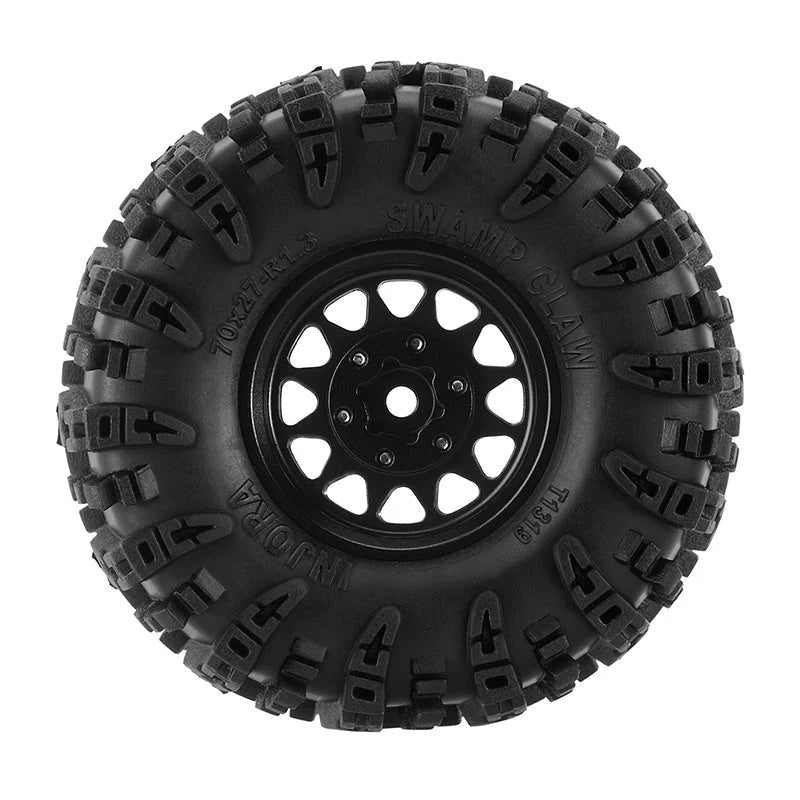 INJORA 1.3" 70*27mm -3.75mm Offset Brass Wheels Set for Micro Crawlers (4)