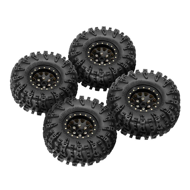 INJORA 1.3" 70*27mm -3.75mm Offset Brass Wheels Set for Micro Crawlers (4)