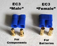 Infinity Power EC3 Male & Female Connectors (2 pairs)