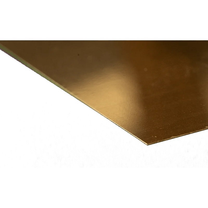 K&S Brass Sheet: 0.010" Thick x 6" Wide x 12" Long (1 Piece)