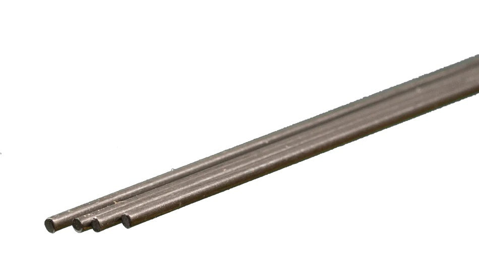 K&S Music Wire: 0.039" OD x 12" Long (4 Pieces)