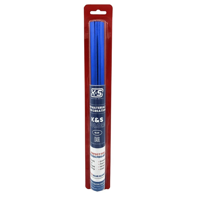 K&S 6035 Blue Aluminum Foil .004" Thick (36 Ga) x 12" Wide x 24" Long (1 Roll)