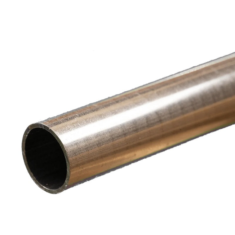 K&S Round Aluminum Tube: 1/2" OD x 0.029" Wall x 12" Long (1 Piece)