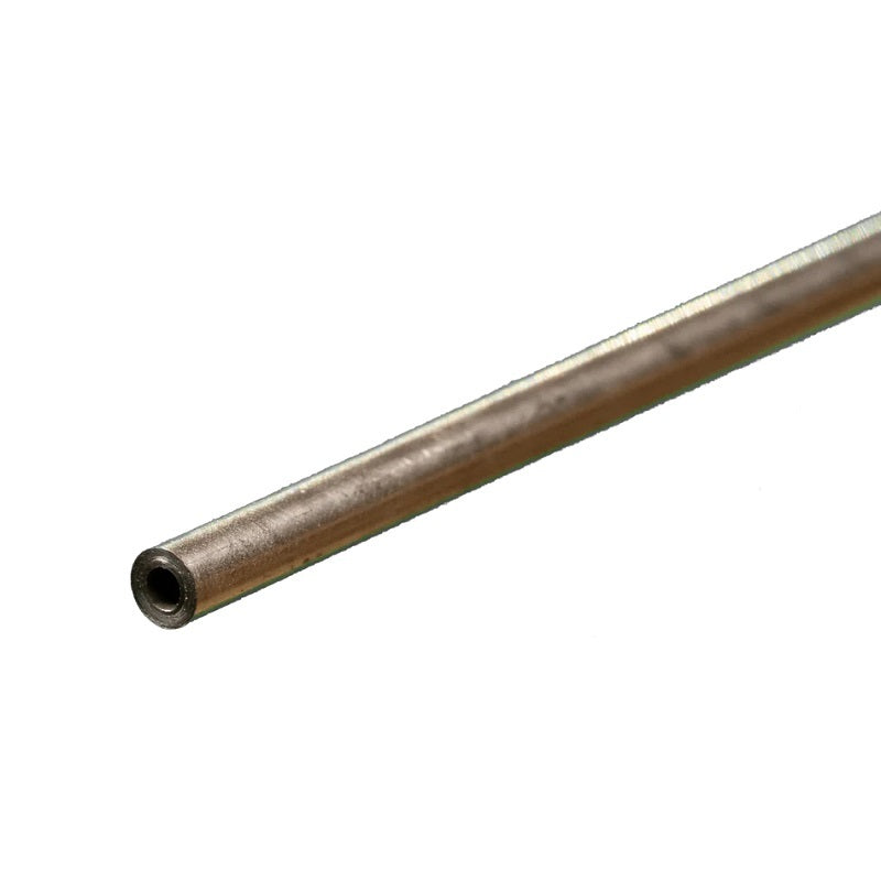 K&S 87111 ROUND STAINLESS STEEL TUBE .028 WALL (12IN LENGTHS) 1/8IN